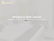 Tablet Screenshot of hotellajwanti.com